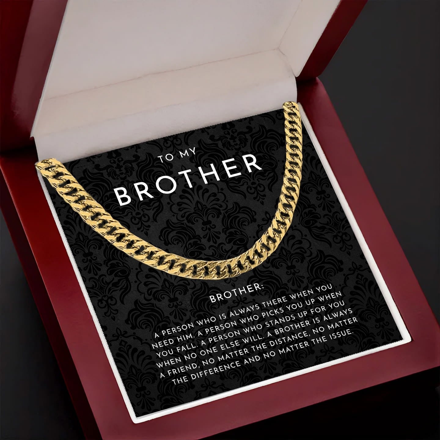 To My Brother Necklace
