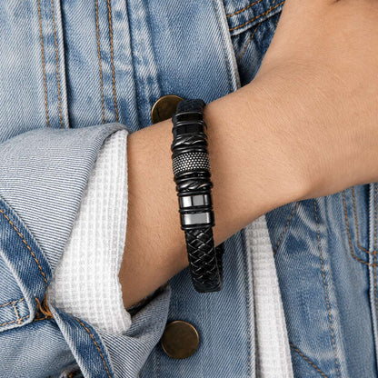 Men’s Bracelet with Personalized Name Beads
