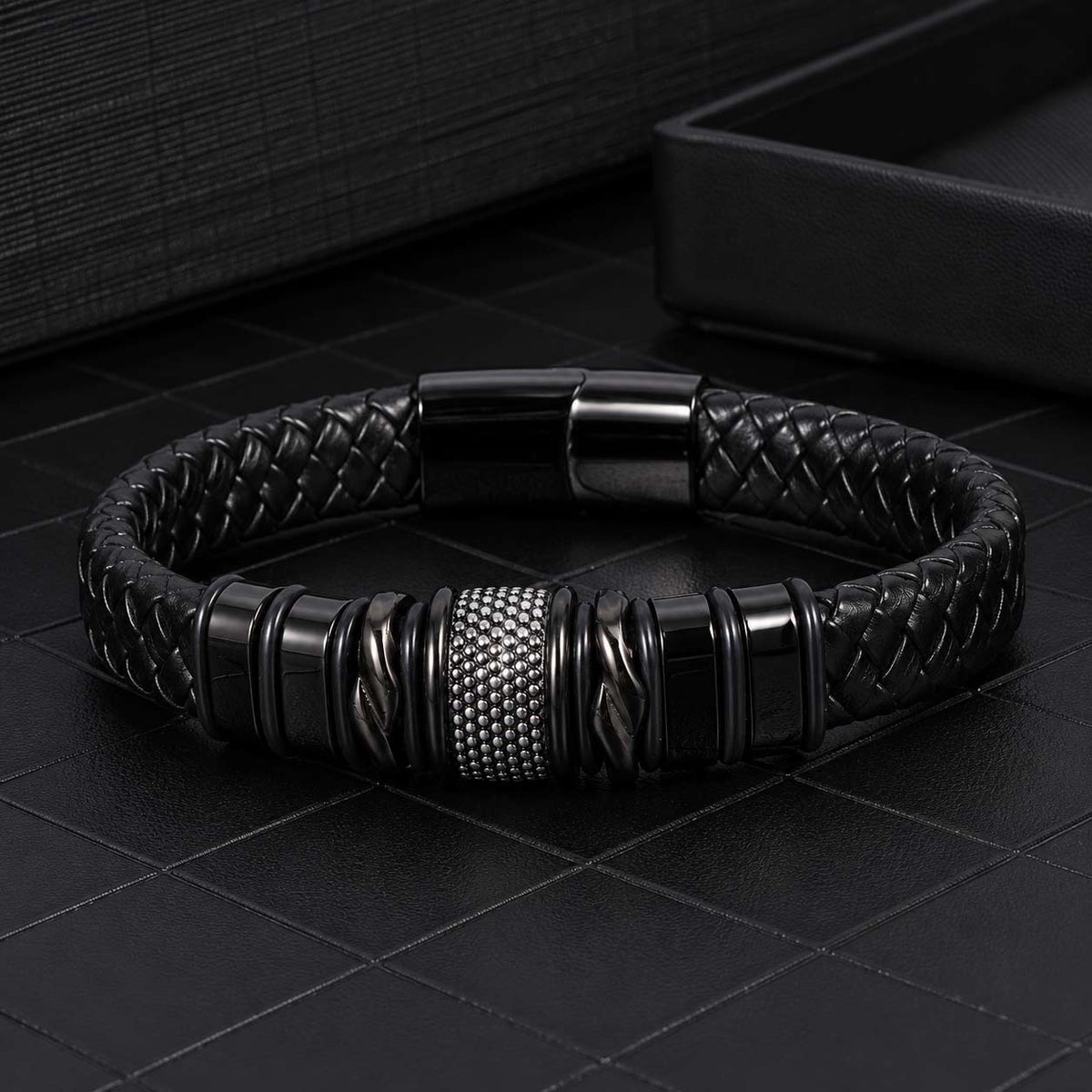 Men’s Bracelet with Personalized Name Beads
