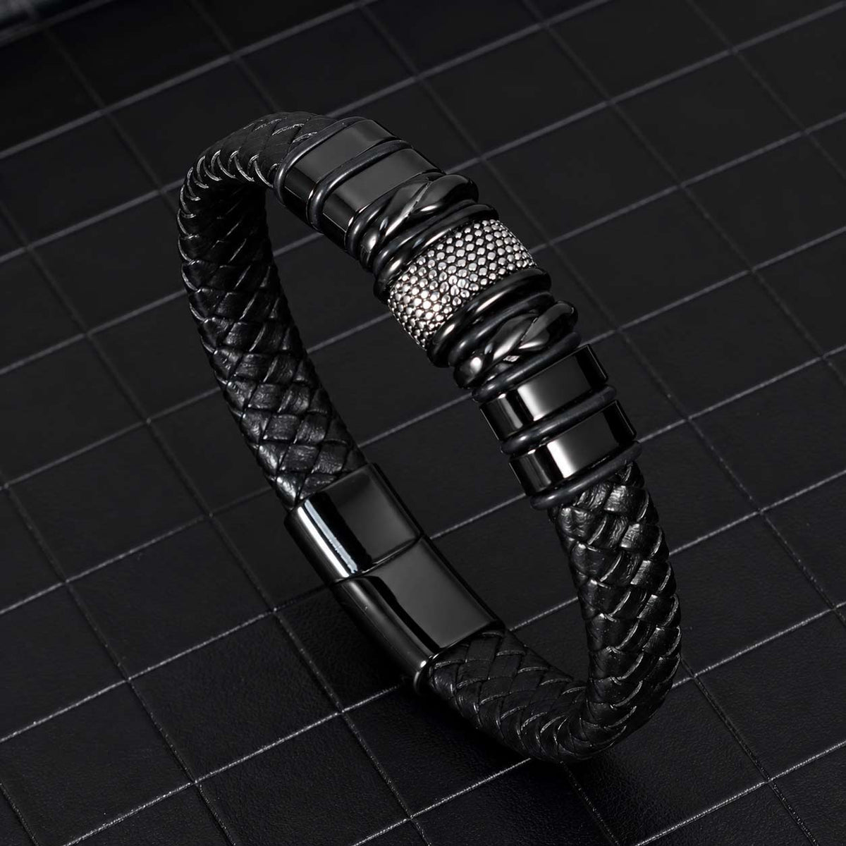Men’s Bracelet with Personalized Name Beads