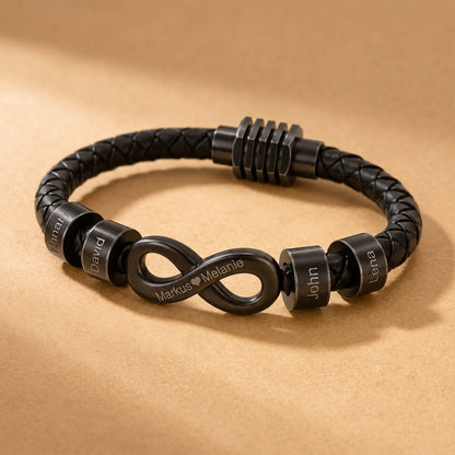Infinity Name Bracelet - For the Man Who Holds Us Together