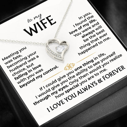 To My Wife - Forever Love Necklace Gift Set