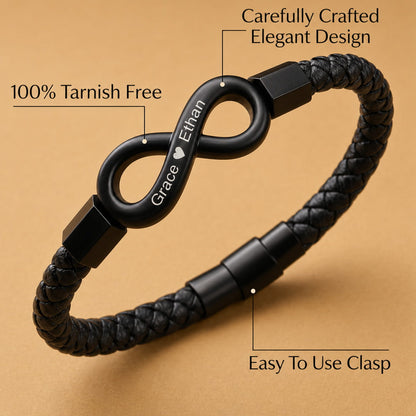 "To My Husband" - Infinity Personalized Bracelet