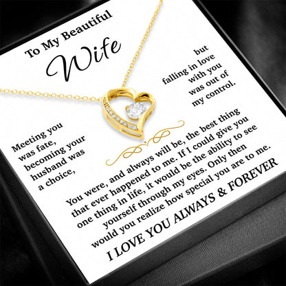 To My Wife - Forever Love Necklace Gift Set