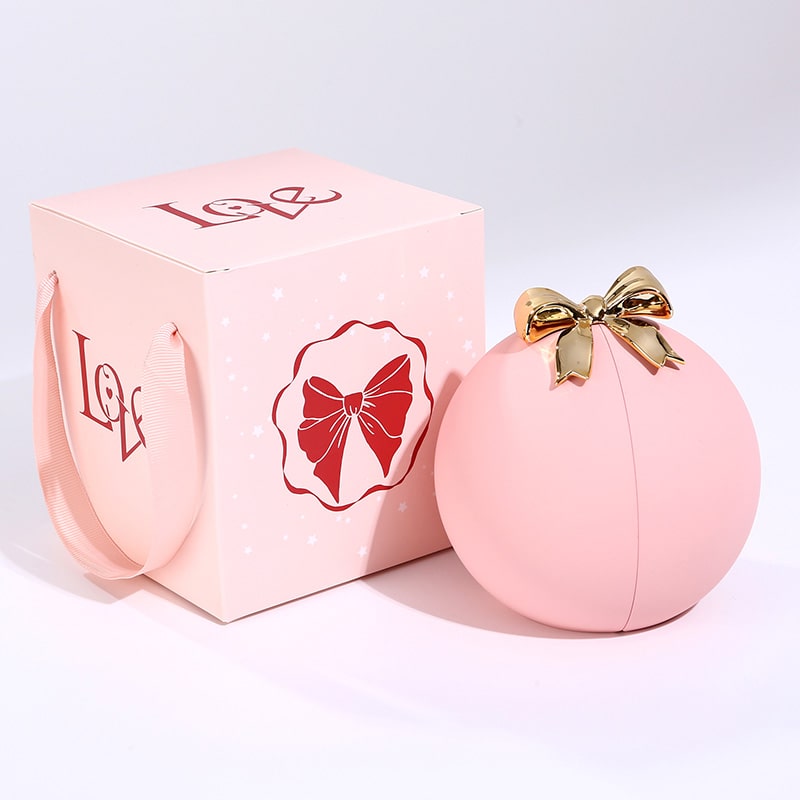 Globe Rose Box - With Hidden Engraved Necklace