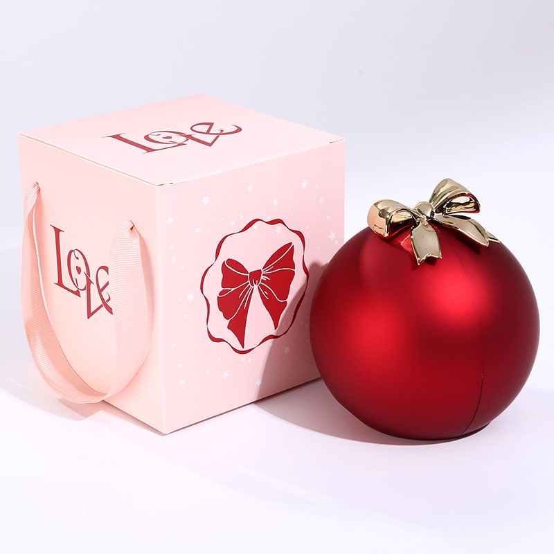 Globe Rose Box - With Hidden Engraved Necklace