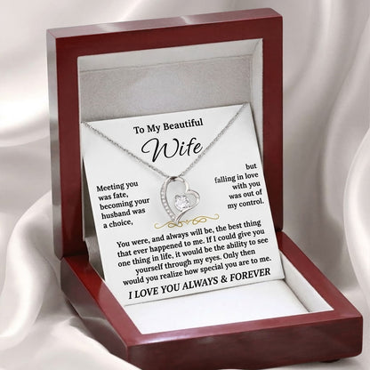 To My Wife - Forever Love Necklace Gift Set