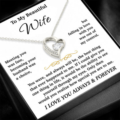 To My Wife - Forever Love Necklace Gift Set