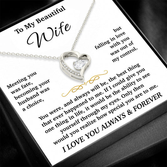 To My Wife - Forever Love Necklace Gift Set