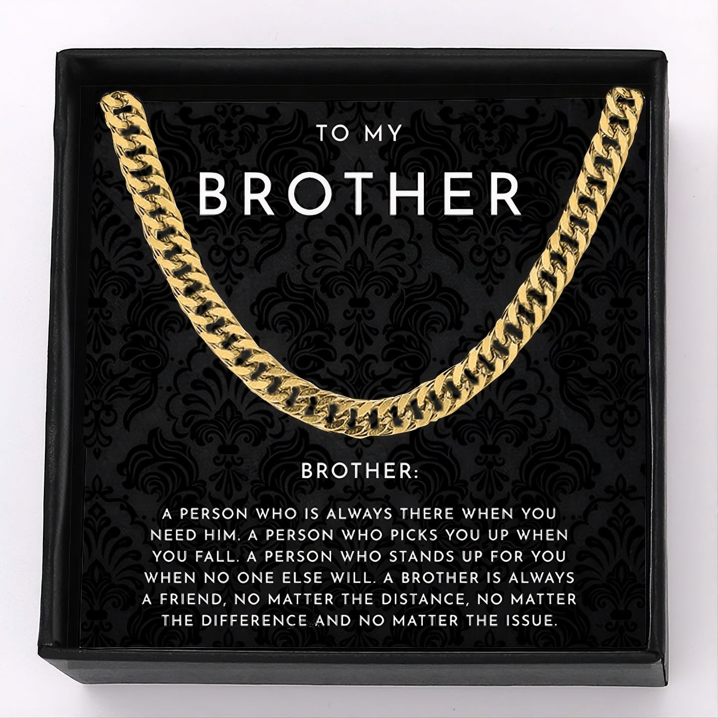 To My Brother Necklace