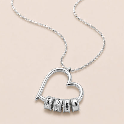 "The Heart of Our Family" - Customized Heart Necklace