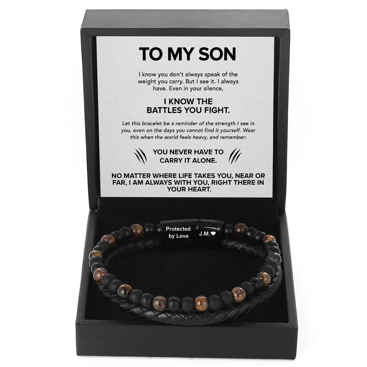 To My Son - Tiger Eye Bracelet