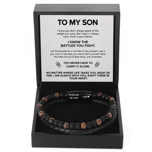 To My Son - Tiger Eye Bracelet