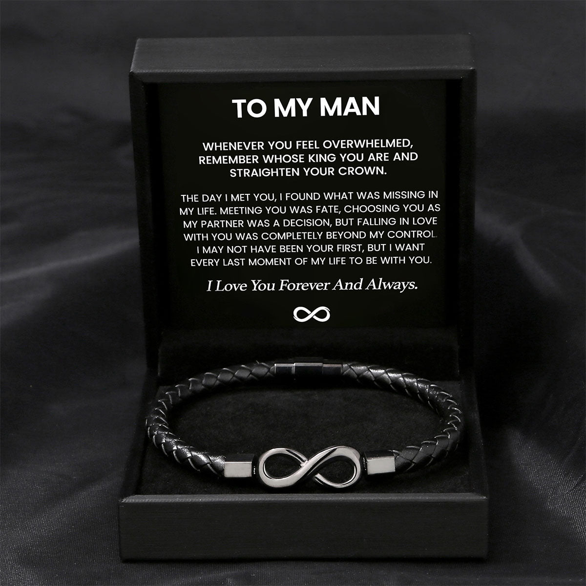 To my Man - Infinity Bracelet