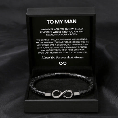 To my Man - Infinity Bracelet