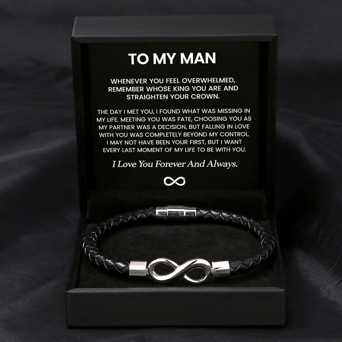 To my Man - Infinity Bracelet
