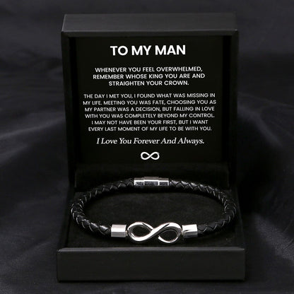 To my Man - Infinity Bracelet