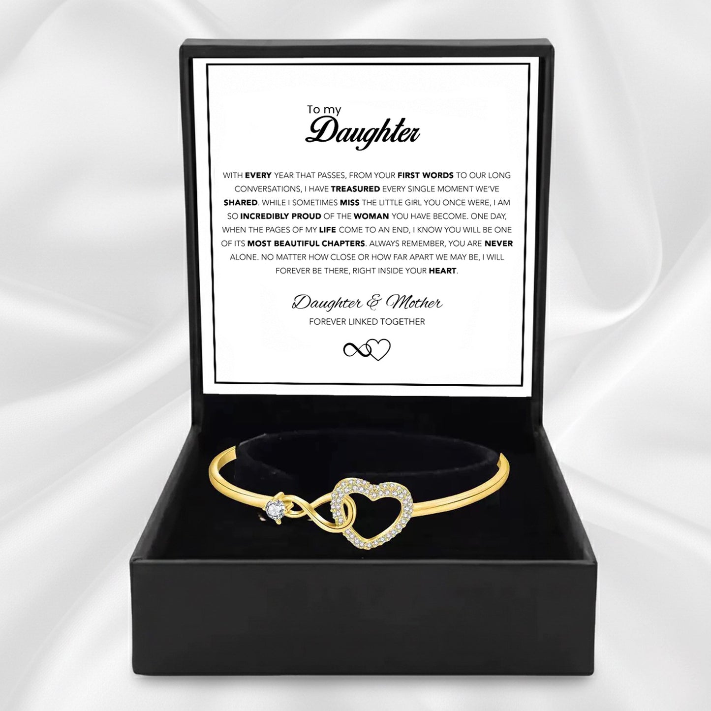 To my Daughter - Forever Connected Bracelet Set