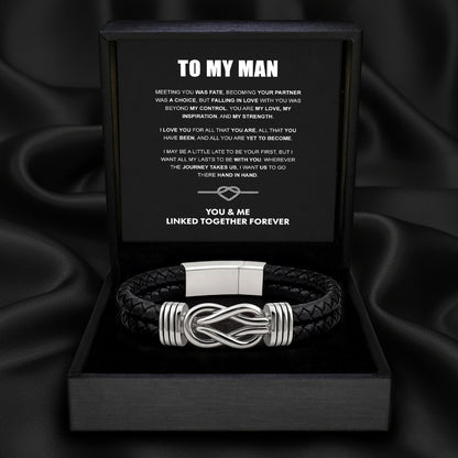 "To My Man" Forever Tied Bracelet Set