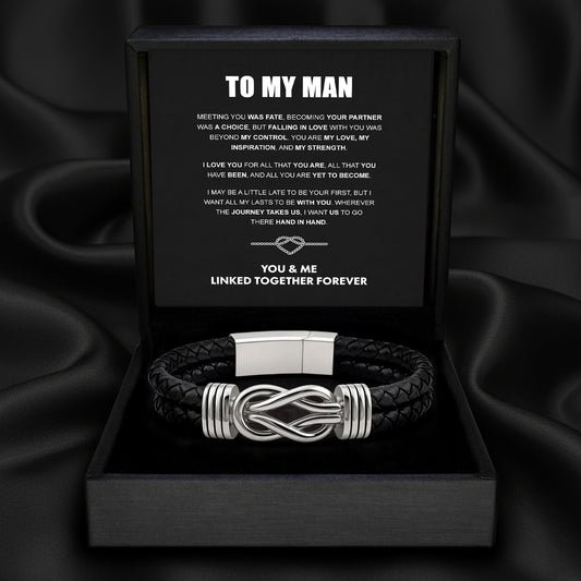 "To My Man" Forever Tied Bracelet Set