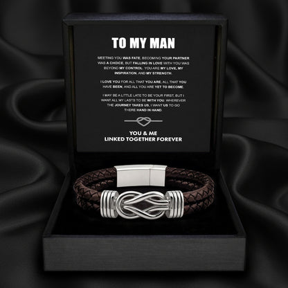 "To My Man" Forever Tied Bracelet Set