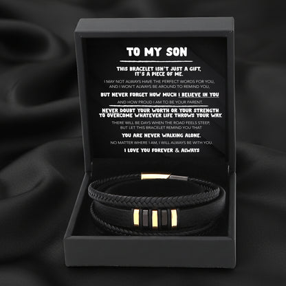 To My Son - Never Alone Bracelet Set