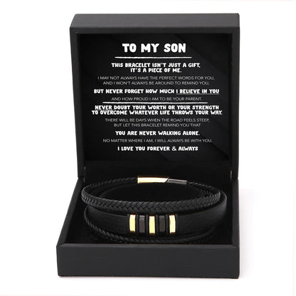 To My Son - Never Alone Bracelet Set