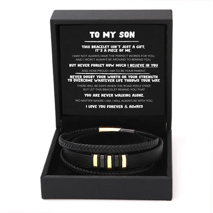 To My Son - Never Alone Bracelet Set