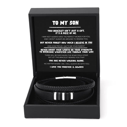 To My Son - Never Alone Bracelet Set