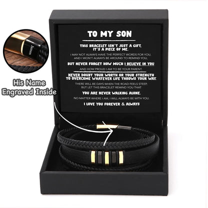 To My Son - Never Alone Bracelet Set