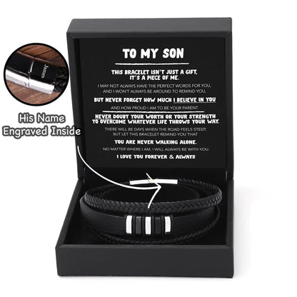 To My Son - Never Alone Bracelet Set