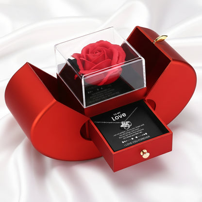To My Love - Heart Box Necklace Set