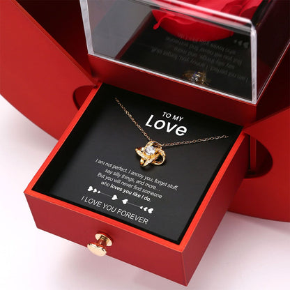 To My Love - Heart Box Necklace Set