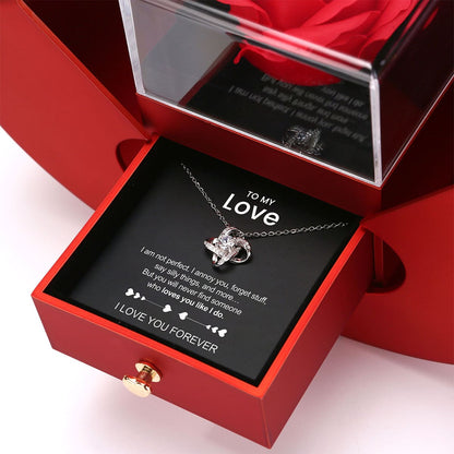 To My Love - Heart Box Necklace Set