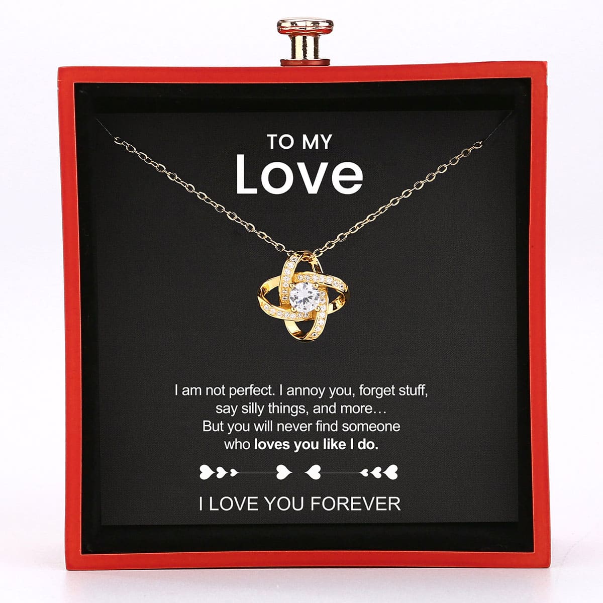To My Love - Heart Box Necklace Set