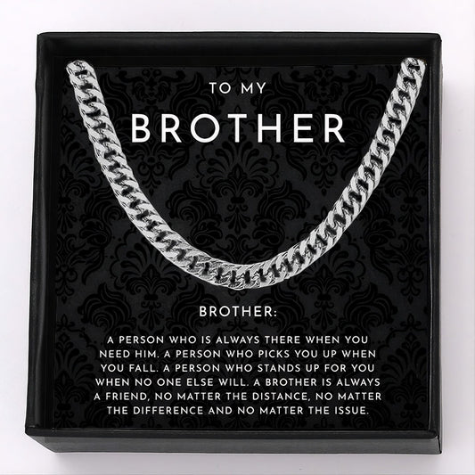 To My Brother Necklace