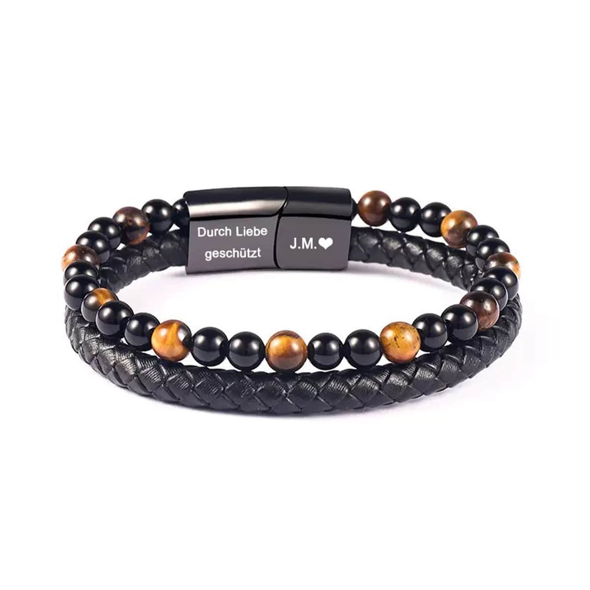 To My Son - Tiger Eyes Bracelet Set