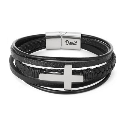 To My Grandson -  Forever Guardian Bracelet Set