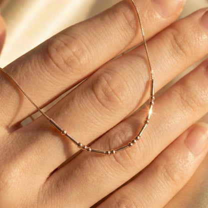 Morsecode Necklace Gift Set