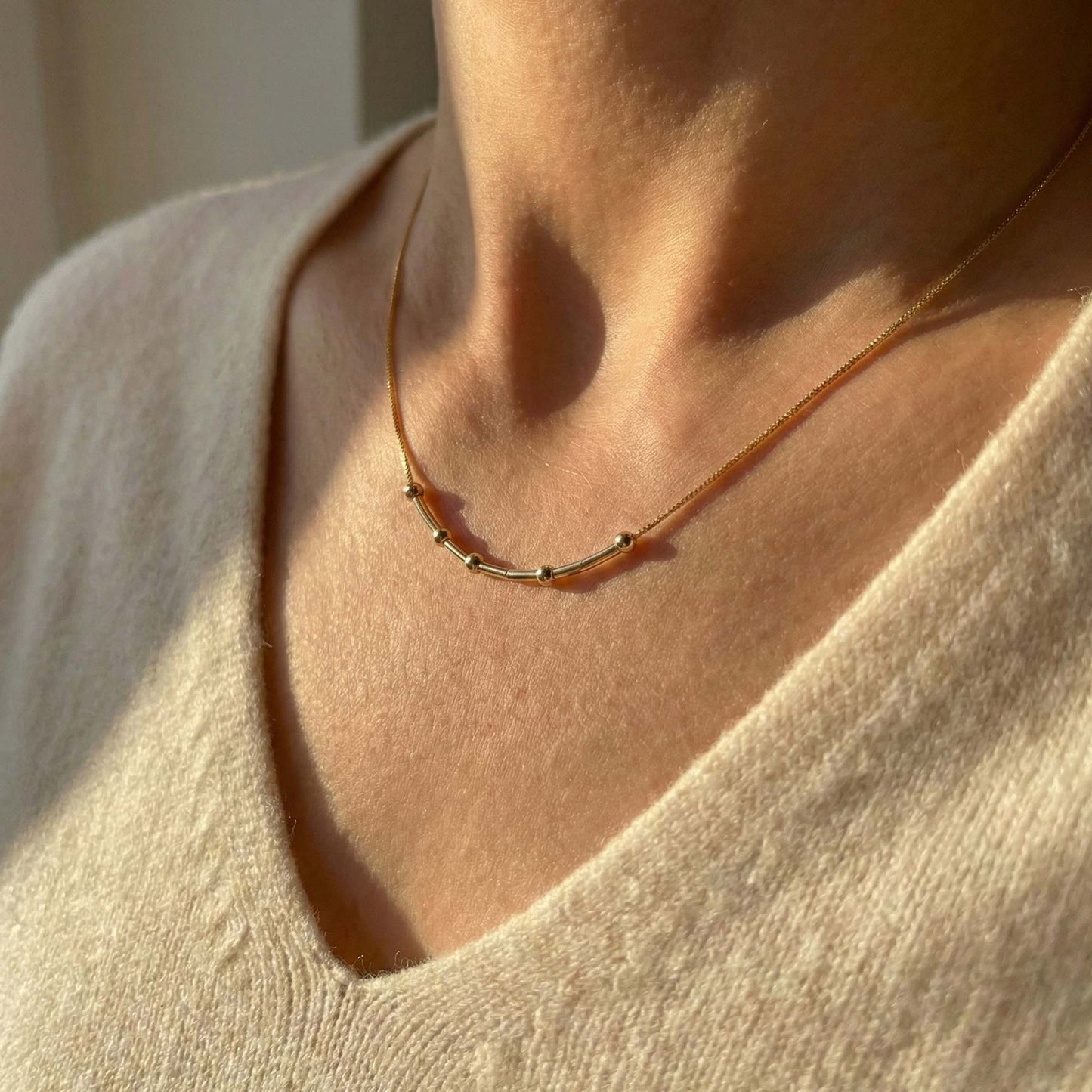 Morsecode Necklace Gift Set