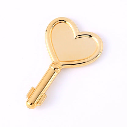 Heartlock Rose Box - With Double Heart Engraved Necklace