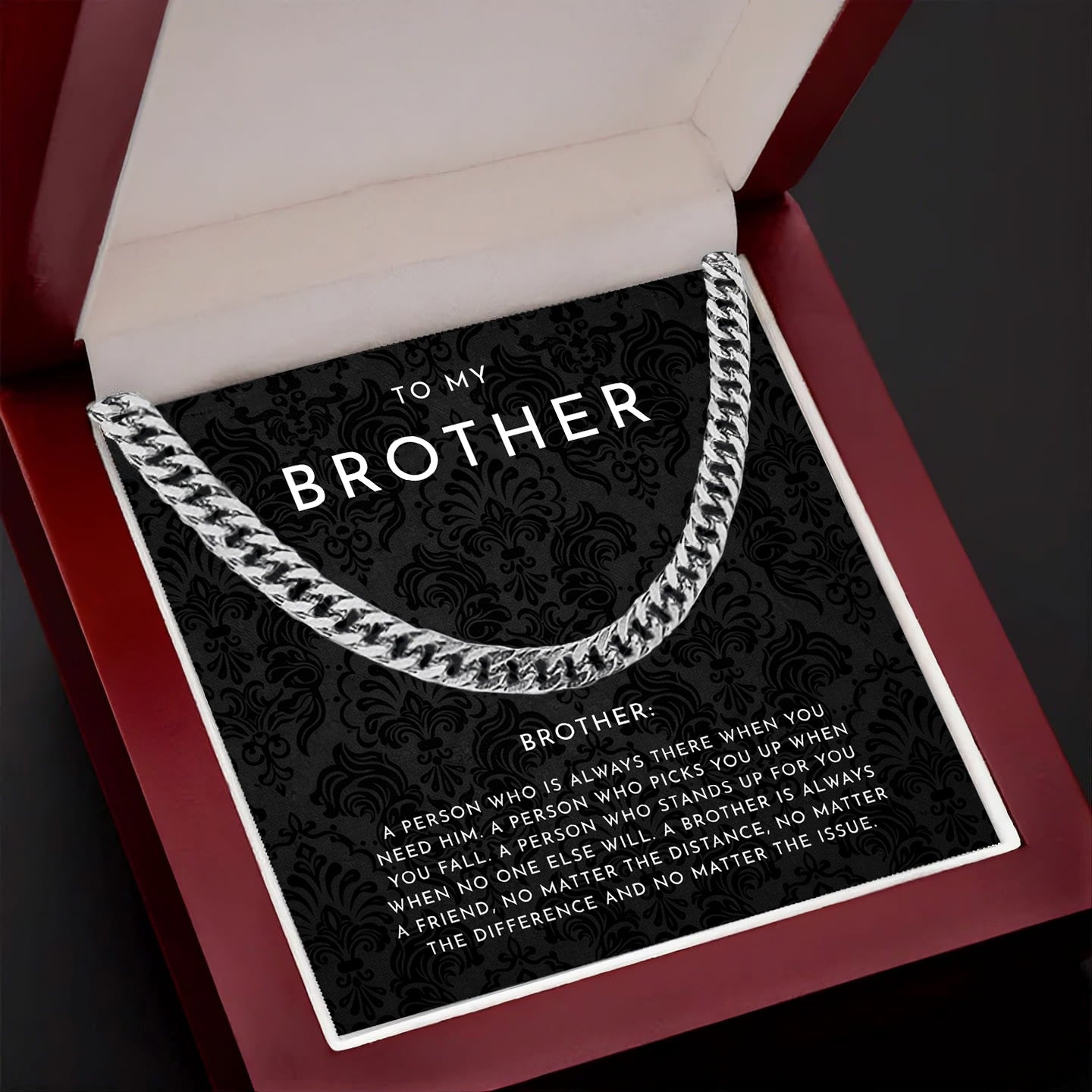To My Brother Necklace