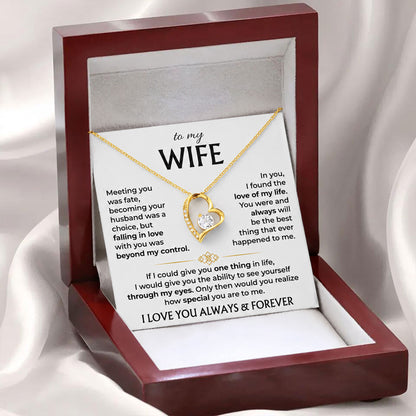 To My Wife - Forever Love Necklace Gift Set