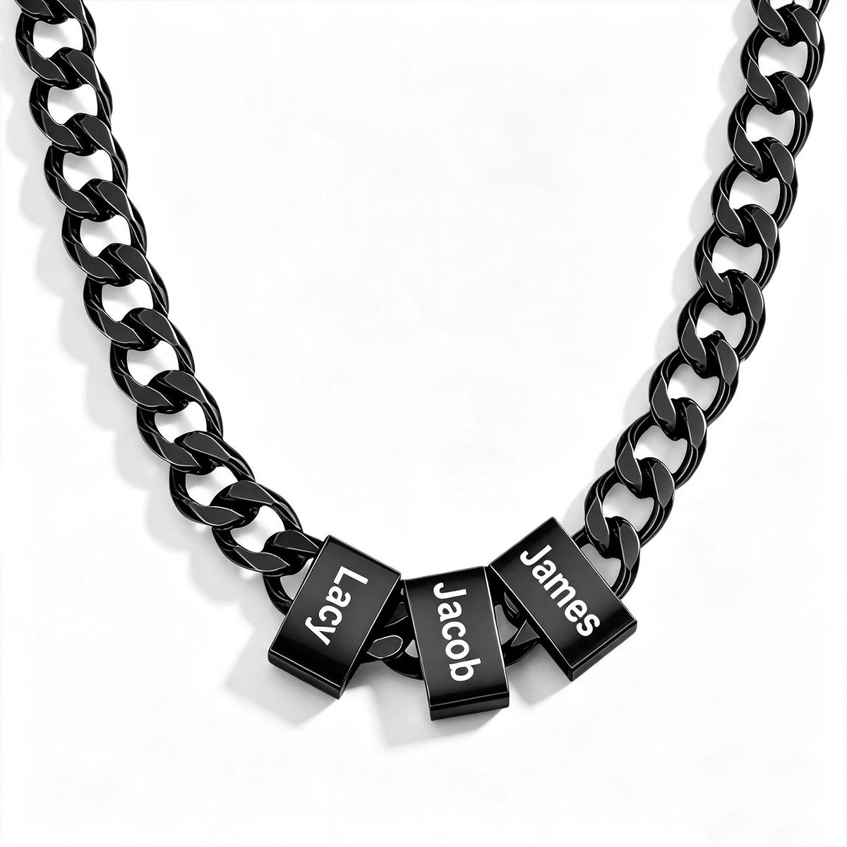 Men’s Necklace with Personalized Name Beads