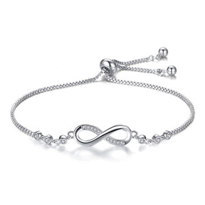 925 Sterling Silver Infinity Bracelet