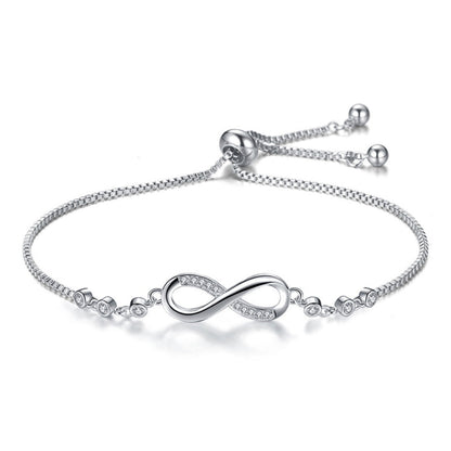 925 Sterling Silver Infinity Bracelet