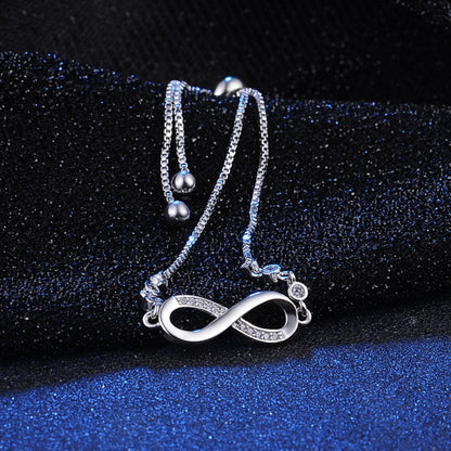 925 Sterling Silver Infinity Bracelet