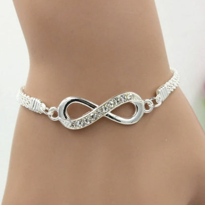 925 Sterling Silver Infinity Bracelet