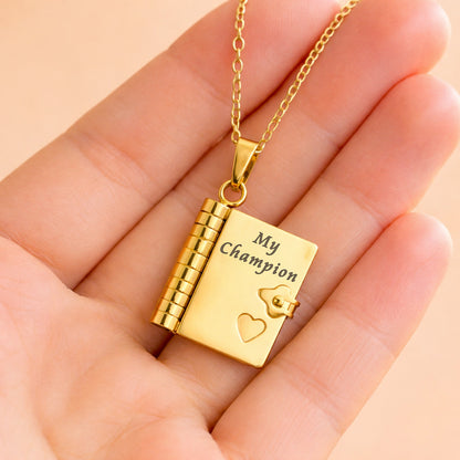 My Champion Necklace - To My Son