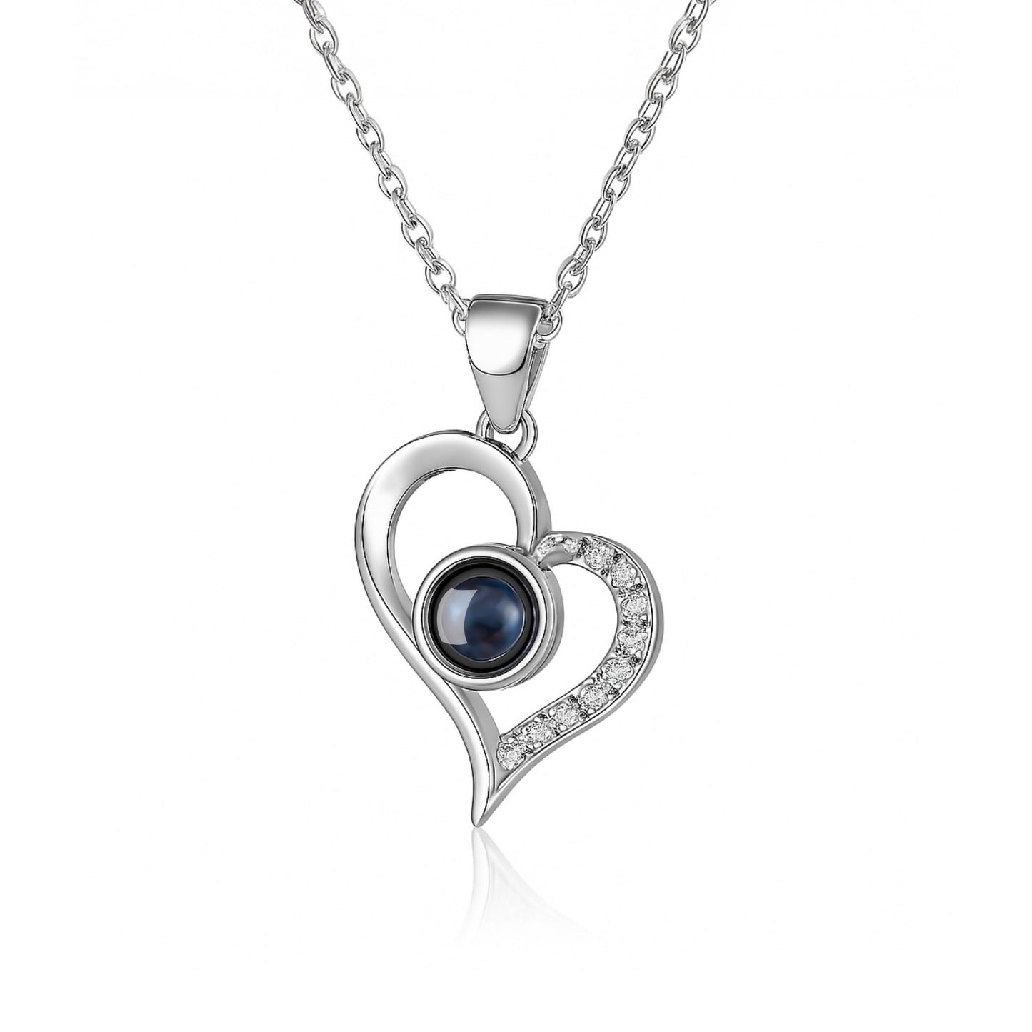 Personalized Heart Projection Necklace